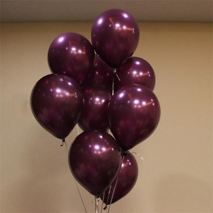 10 pcs/lot Rose Gold Confetti Balloon Burgundy