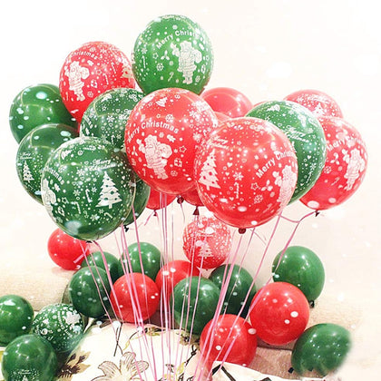 10 Pcs Christmas Latex Balloon